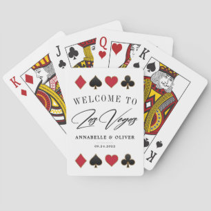 Las Vegas Destination Wedding Welcome  Playing Cards