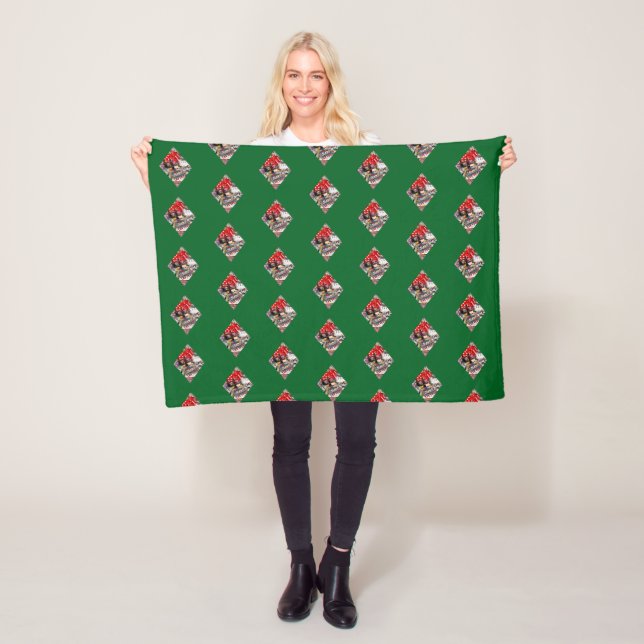 Las Vegas 'Diamond' Playing Card Shape Fleece Blanket (In Situ)