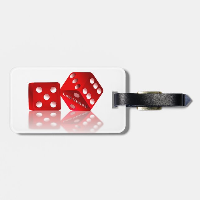 Las Vegas Dice Luggage Tag (Back Horizontal)