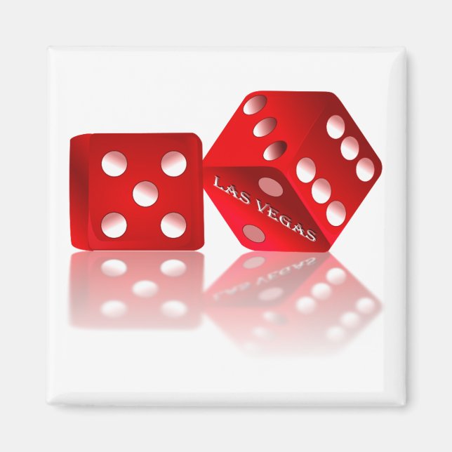 Las Vegas Dice Magnet (Front)