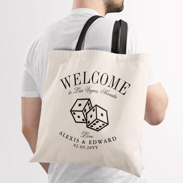 Las Vegas Dice Roll Custom Welcome Tote Bag (Creator Uploaded)