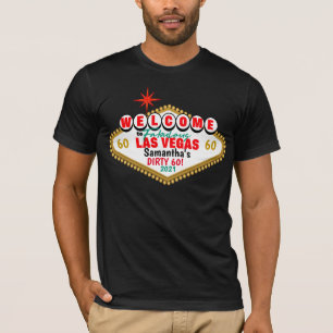 Las Vegas Dirty Birthday Party Custom Matching T-S T-Shirt