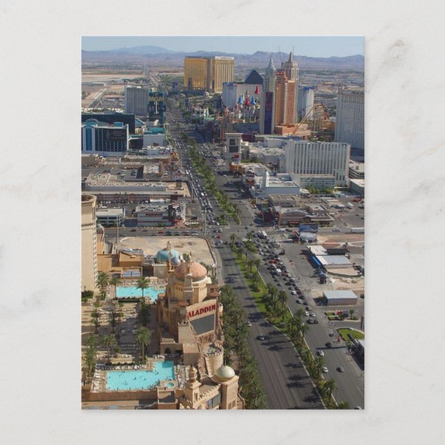 Las Vegas Eiffel Tower Strip Postcard (Front)
