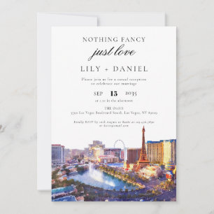 Las Vegas Elopement Wedding Reception Invitation