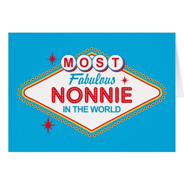 Las Vegas Fabulous Nonnie Card (Front Horizontal)