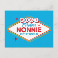 Las Vegas Fabulous Nonnie Postcard