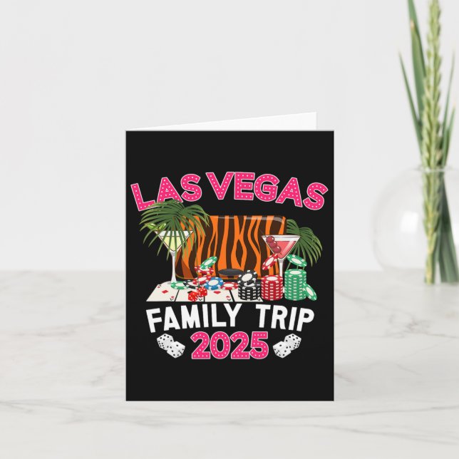 Las Vegas Family Trip 2025 Family Vacation Las Veg Card (Front)