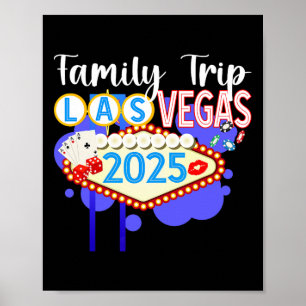 Las Vegas Family Trip 2025 Matching Family Vacay B Poster