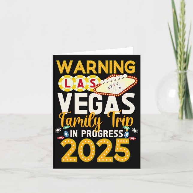 Las Vegas Family Trip In Progress 2025 Las Vegas V Card (Front)