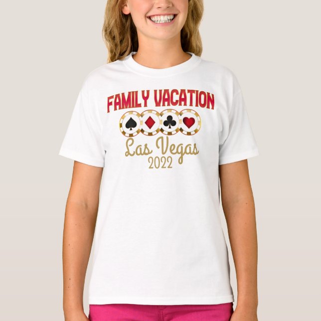 Las Vegas Family Vacation Group Matching  T-Shirt (Front)