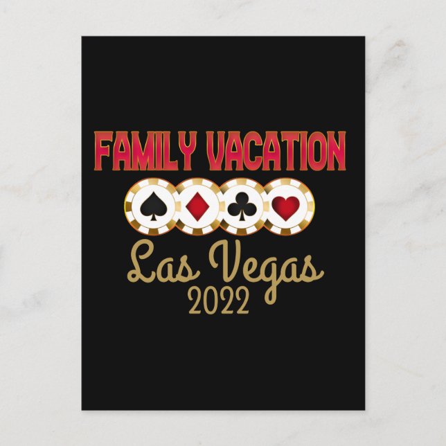 Las Vegas Family Vacation Group  Postcard (Front)