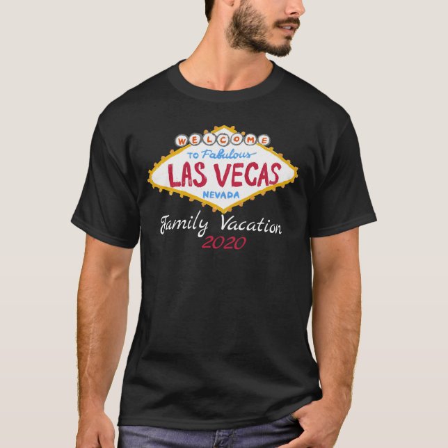Las Vegas Family Vacation Matching Group Outfit T-Shirt (Front)