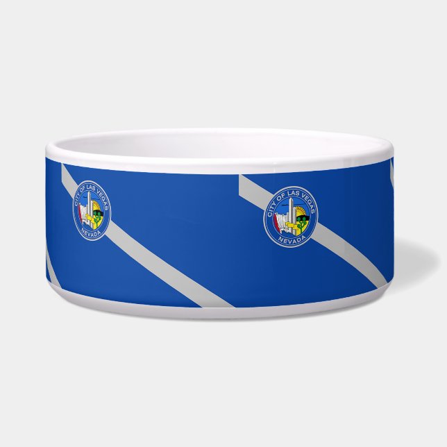 Las Vegas Flag Pet Bowl (Front)