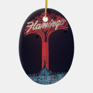 Las Vegas Flamingo Hotel Ceramic Tree Decoration
