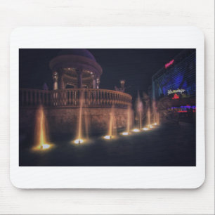 Las Vegas Flamingo Hotel Fountain Architecture Mouse Mat