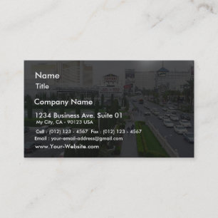 Las Vegas Fountains Hotels Casinos Caesars Palace Business Card