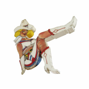 Las Vegas, Fremont Street - Glitter Gultch Gal Standing Photo Sculpture