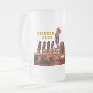 Las Vegas Frosted Glass Beer Mug