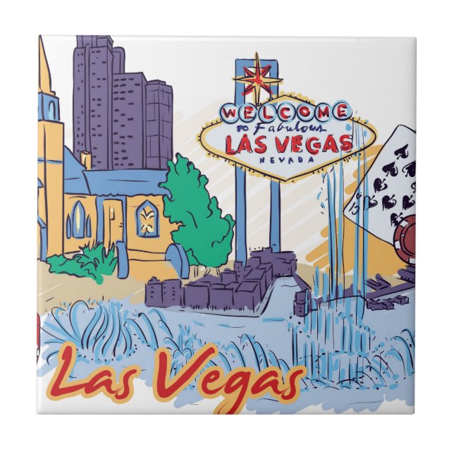 Las Vegas Fun In The Sun Tile (Front)