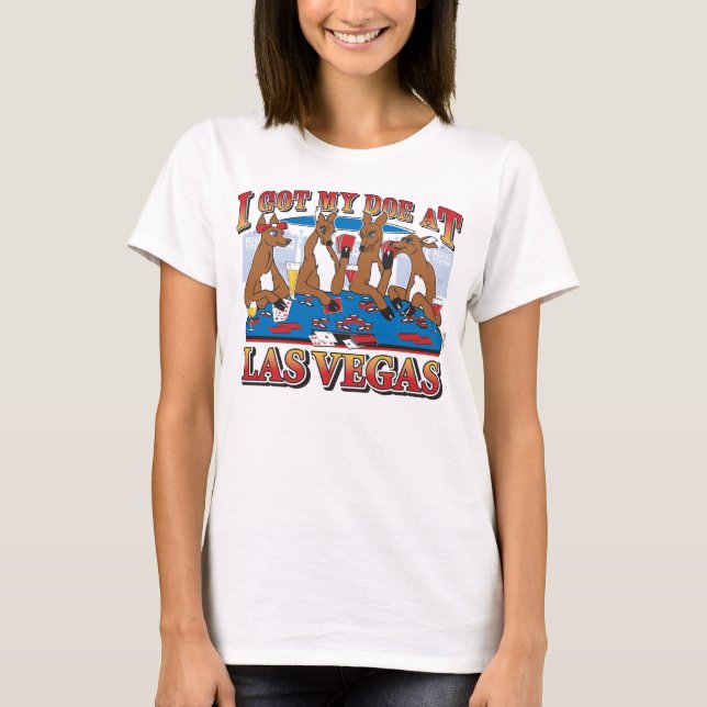 Las Vegas Gambling "Does" T-Shirt (Front)