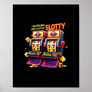 Las Vegas Gambling Lovers Lucky Slot Machine Casin Poster