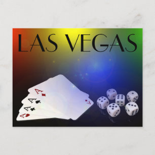 LAS VEGAS gambling Postcard