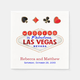 Las Vegas Getting Married Fabulous Wedding Napkin