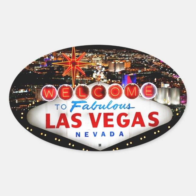 Las Vegas Gifts Oval Sticker (Front)