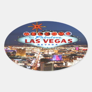 Las Vegas Gifts Oval Sticker