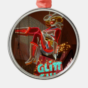 Las Vegas Glitter Gulch Metal Tree Decoration