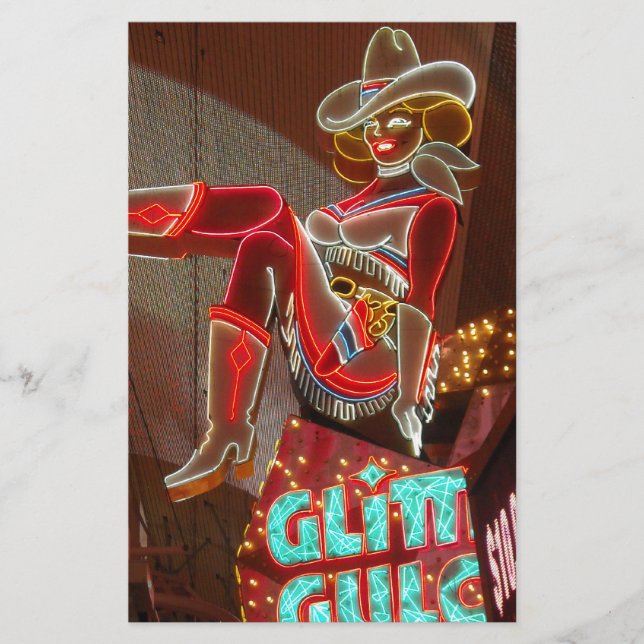 Las Vegas Glitter Gulch Stationery (Front)