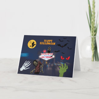 Las Vegas Halloween Card