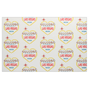 Las Vegas Heart shape Valentine's Day Fabric