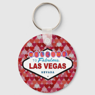Las Vegas Hearts Keychain
