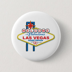 Las Vegas Honeymoon 6 Cm Round Badge