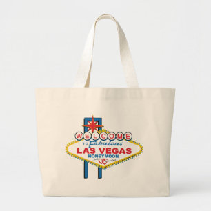 Las Vegas Honeymoon Large Tote Bag