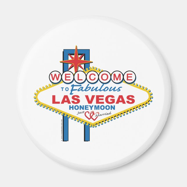 Las Vegas Honeymoon Magnet (Front)