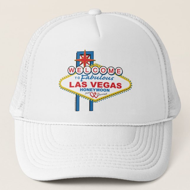 Las Vegas Honeymoon Trucker Hat (Front)