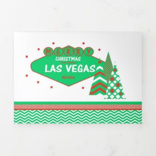 Las Vegas Hotel & Casino Trifold Christmas Card