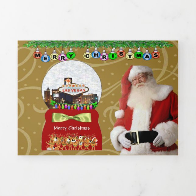 Las Vegas Hotel & Casino Trifold Letter Fold Card (Cover)