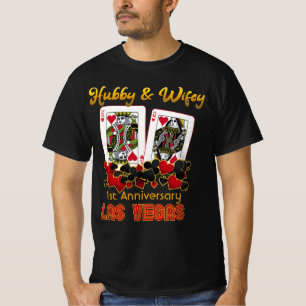 Las Vegas Hubby Wifey Wedding Anniversary T-Shirt