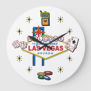 Las Vegas Icon Large Clock
