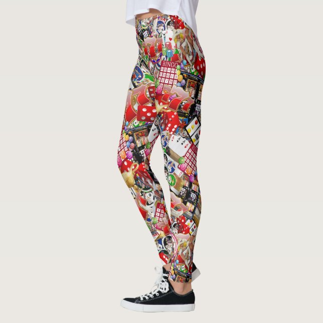 Las Vegas Icons ~ Gamblers Delight Leggings (Left)