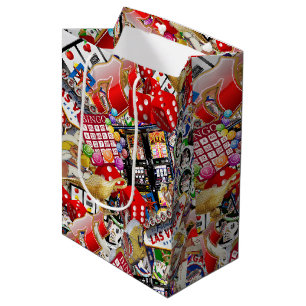 Las Vegas Icons ~ Gamblers Delight Medium Gift Bag