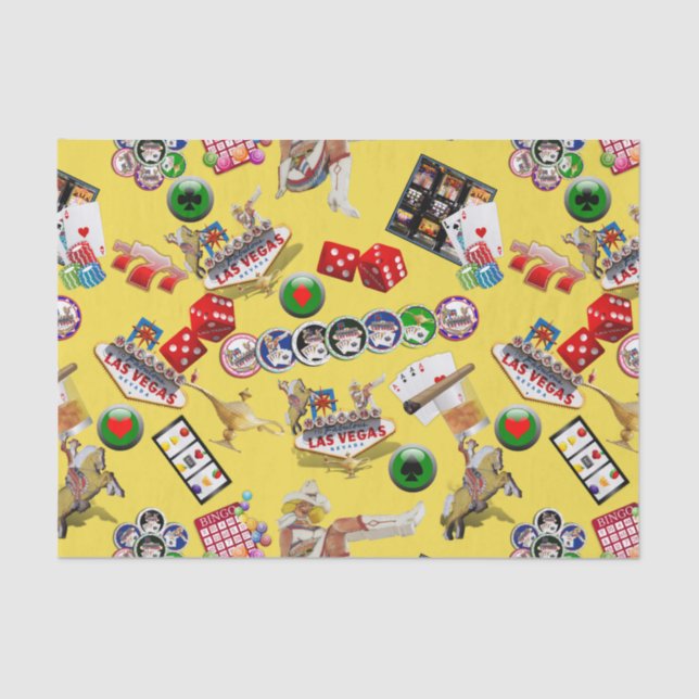 Las Vegas Icons - Gamblers Delight Tissue Paper (Front)