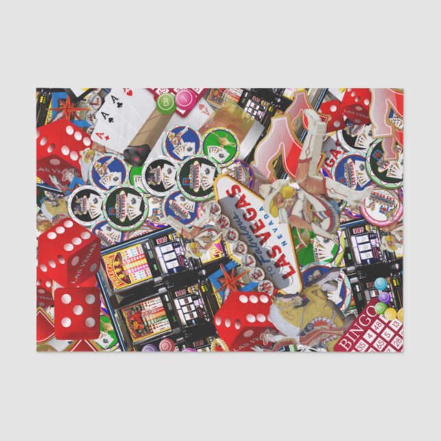 Las Vegas Icons - Gamblers Delight Tissue Paper (Front)