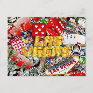 Las Vegas Icons - Neon Lights Postcard