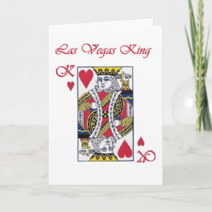 Las Vegas King of Hearts Card