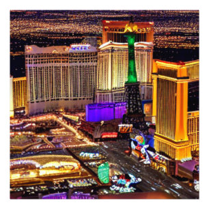 Las Vegas landscape in Nevada   Photo Print