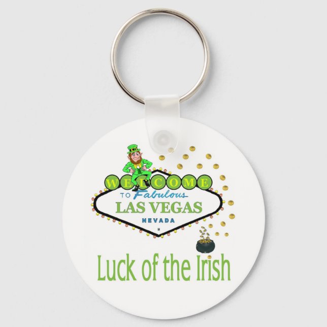 Las Vegas Luck of the Irish Keychain (Front)